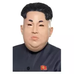 Masca amuzanta din latex, Kim Jong-un, Gonga - Alb