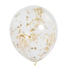 Set 4 baloane cu confetii, Gonga