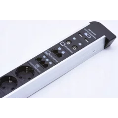 Prelungitor multifunctional cu 6 prize, 2 porturi USB si diverse interfete, Gonga®