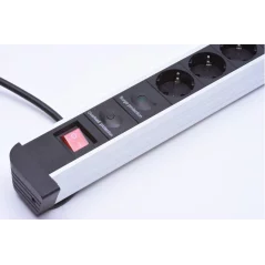 Prelungitor multifunctional cu 6 prize, 2 porturi USB si diverse interfete, Gonga®