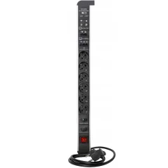 Prelungitor multifunctional cu 6 prize, 2 porturi USB si diverse interfete, Gonga®