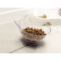 Castron dublu pentru animale de companie, transparent, Gonga®