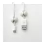 Suport cabluri autoadeziv pentru birou din silicon, alb, Gonga