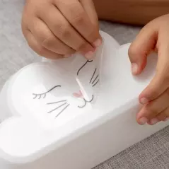 Lampa de veghe, pentru copii, model norisor , curcubeu cu autocolante diferite modele, Gonga®