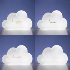 Lampa de veghe, pentru copii, model norisor , curcubeu cu autocolante diferite modele, Gonga®