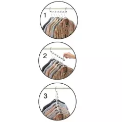 Set 8 organizatoare pentru 40 umerase, Gonga®