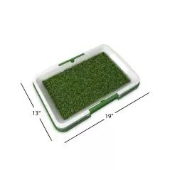 Covor toaleta pentru animale de companie, tip iarba artificiala, Gonga®