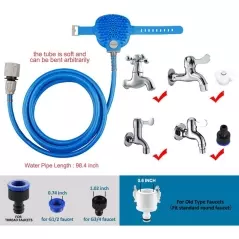 Perie de spalat/masat animalele de companie,cu furtun, lungime furtun 160 cm, Gonga®