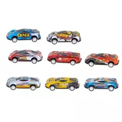 Set 8 masini de curse metalice, Gonga® - Multicolor