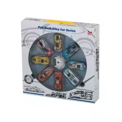Set 8 masini de curse metalice, Gonga®