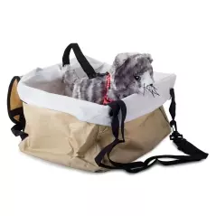 Geanta pentru transport catei, pisici, animale de companie, impermeabil,pentru talie mica  3 in 1, multifunctionala, Gonga®