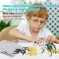 Kit de constructie pentru copii, robot solar, 14 in 1