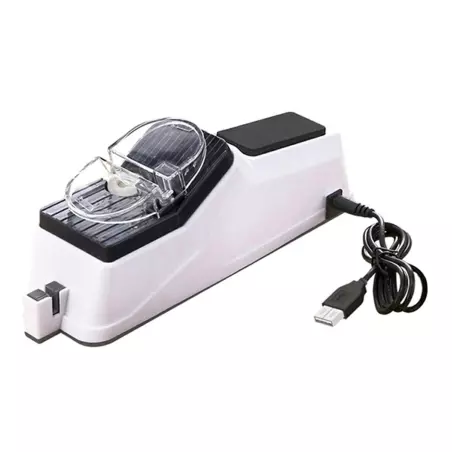 Aparat electric pentru ascutit cutite, alb, Gonga®