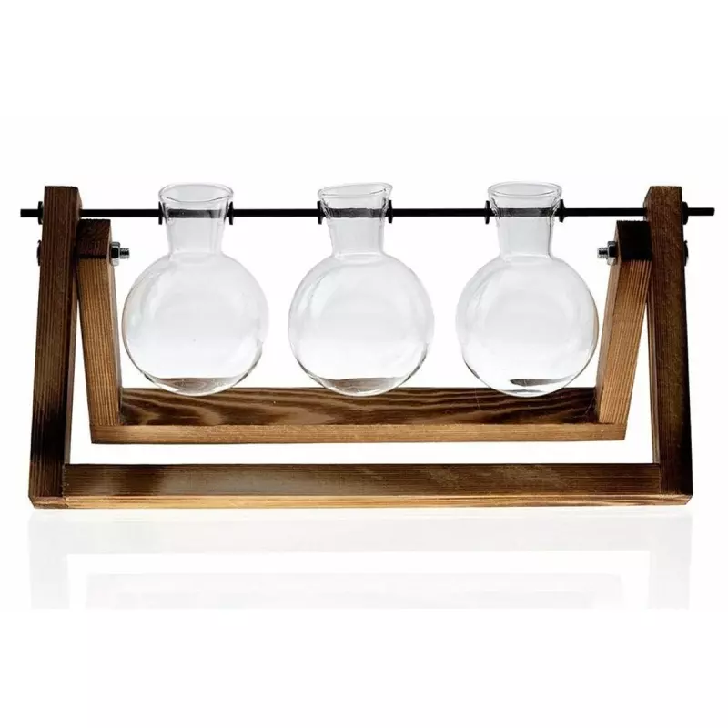 Vaza hidroponica cu trei vase de sticla, Gonga®