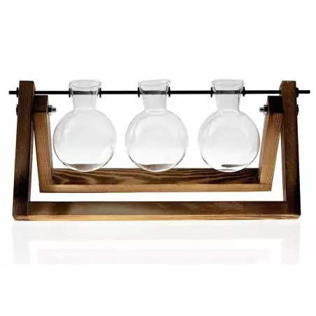 Vaza hidroponica cu trei vase de sticla, Gonga®