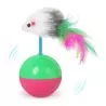 Jucarie interactiva pentru pisici, soarece cu pene, Gonga®