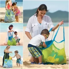 Geantă de plajă compactă pentru jucării, Gonga® - Verde