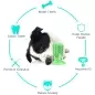 Jucarie model perie pentru curatarea dintilor la caini, verde