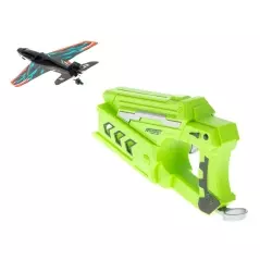 Pistol de jucărie cu lansator de avioane si masinute, Gonga®