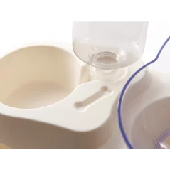 Castron pentru animale de companie cu dozator de apa, transparent, Gonga®