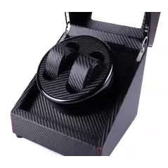 Cutie rotativa pentru ceasuri, 2 compartimente, negru, Gonga®