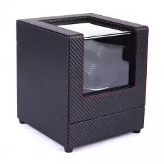 Cutie rotativa pentru ceasuri, 2 compartimente, negru, Gonga®