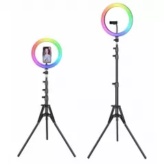 Lampa LED RGB inel selfie cu stativ, Gonga®