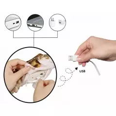 Jucarie interactiva pentru pisici, model Peste miscator, Gonga®