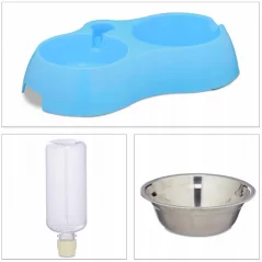 Bol de mancare pentru animale de companie cu adapator, Gonga®