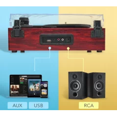 Pick-Up , gramofon cu 3 viteze, boxe integrate Bluetooth, Gonga®