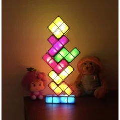Lampa de veghe model Tetris, modulara, Gonga® - Multicolor