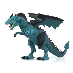 Jucarie Dinozaur RC Dragon, cu lumini si aburi,Gonga® - Albastru