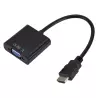 Adaptor Convertor HDMI la VGA + AUDIO, Gonga®