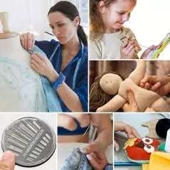 Set 200 de elemente pentru cusut, multicolor, Gonga®