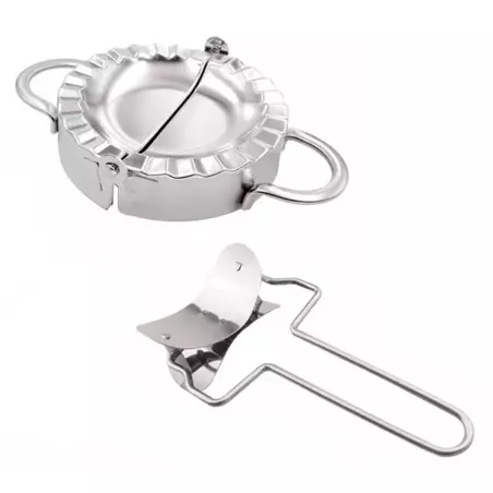 Set forma si cutit pentru aluat ravioli, inox, Gonga®