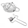 Set forma si cutit pentru aluat ravioli, inox, Gonga®