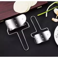 Set forma si cutit pentru aluat ravioli, inox, Gonga®