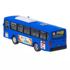 Autobuz de jucarie cu usi care se deschid, Gonga - Albastru