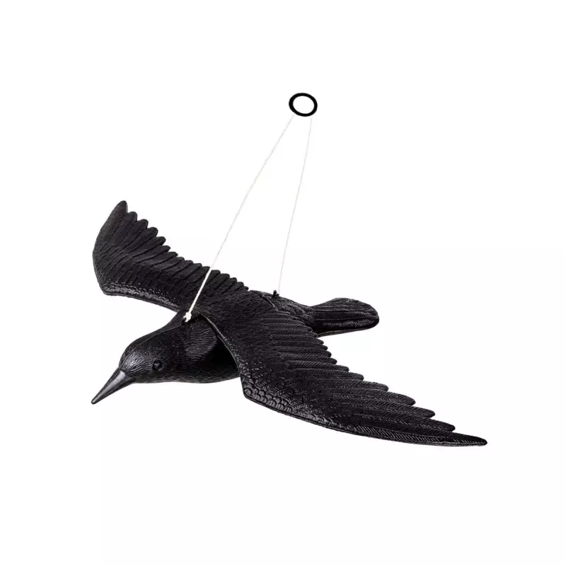 Figurina model corb in zbor, pentru alungarea pasarilor, Gonga®