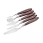 Set de 5 cuțite din oțel pentru amestecarea vopselelor în ulei, Gonga®