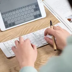 Tastatura Bluetooth pliabila, model pluta, Gonga®