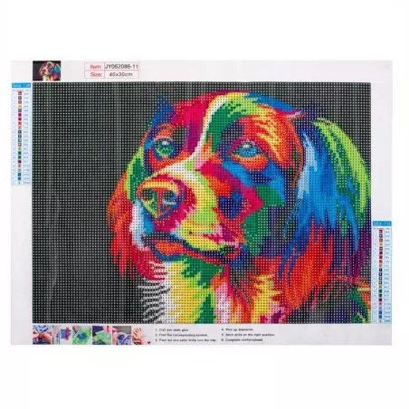 Set de broderie cu mozaic 5D , model Caine, Gonga®