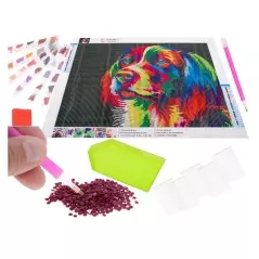 Set de broderie cu mozaic 5D , model Caine, Gonga®