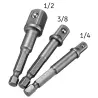 Set adaptoare autofiletanta 3 elemente 1/4"-3/8"-1/2 ", Gonga®