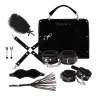 Set erotic exclusiv BDSM cu geantă, 7 accesorii, Gonga®