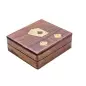 Set 5 zaruri si pachet de carti de joc in cutie lemn, Gonga®