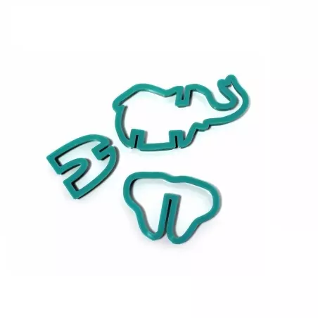 Set 4 forme model diverse animale pentru aluat, Gonga®