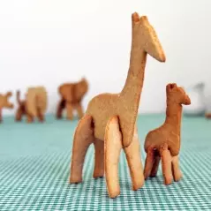 Set 4 forme model diverse animale pentru aluat, Gonga®