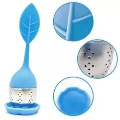 Infuzor din silicon în formă de frunză pentru ierburi și ceai, Gonga®