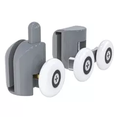 Set de 8 rotile pentru cabine de dus, din plastic dur, Gonga®